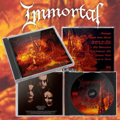 IMMORTAL (Nor) - Damned in Black, CD