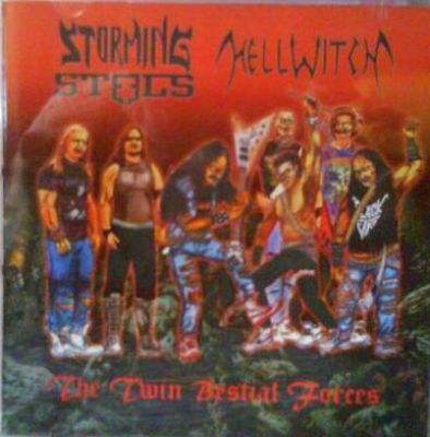 HELLWITCH (USA) / STORMING STEELS (Mal) - The Twin Bestial Forces, CD