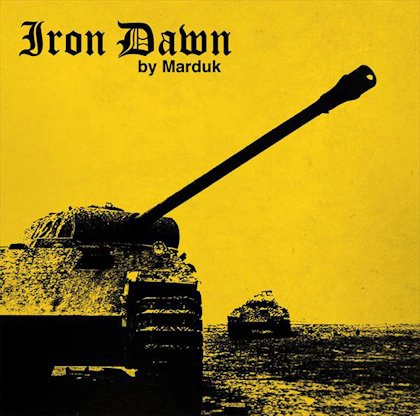 MARDUK (Swe) - Iron Dawn, MLP (transparent black + silkscreen print on B side)