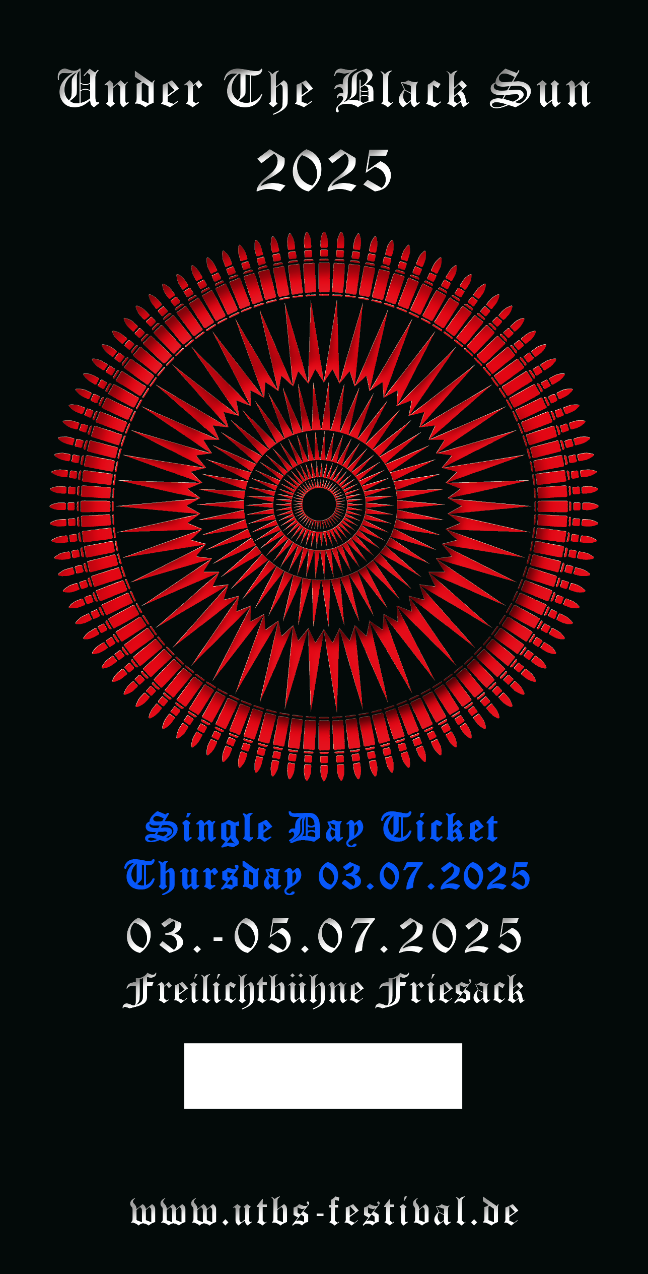 UTBS2025 - Tageskarte Donnerstag, Hardticket 