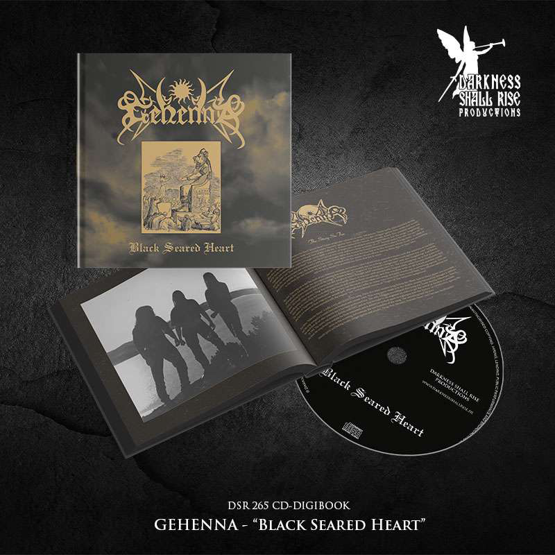 GEHENNA (Nor) - Black Seared Heart, Digibook CD (Hardcover)