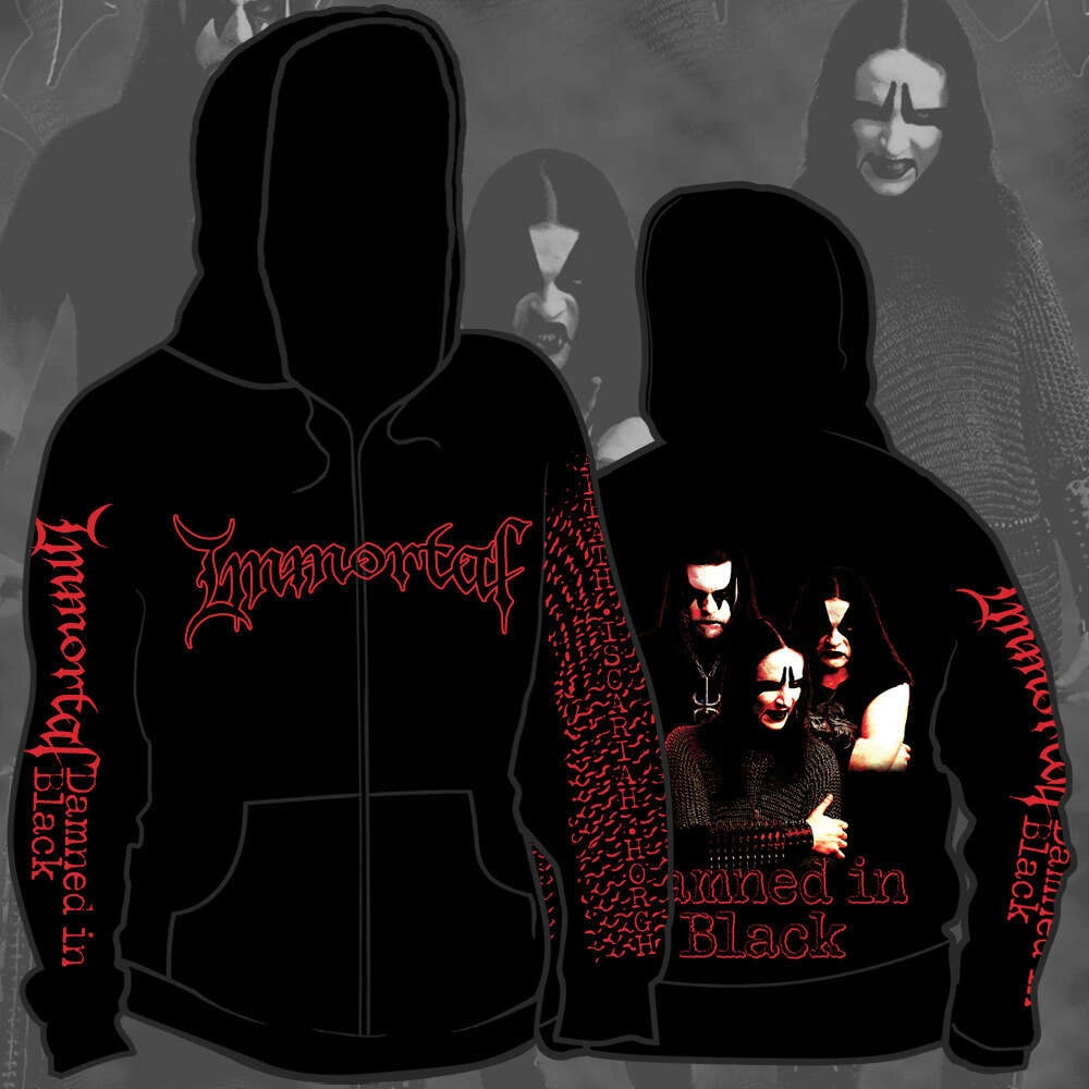 IMMORTAL (Nor) - Damned in Black, Zipper