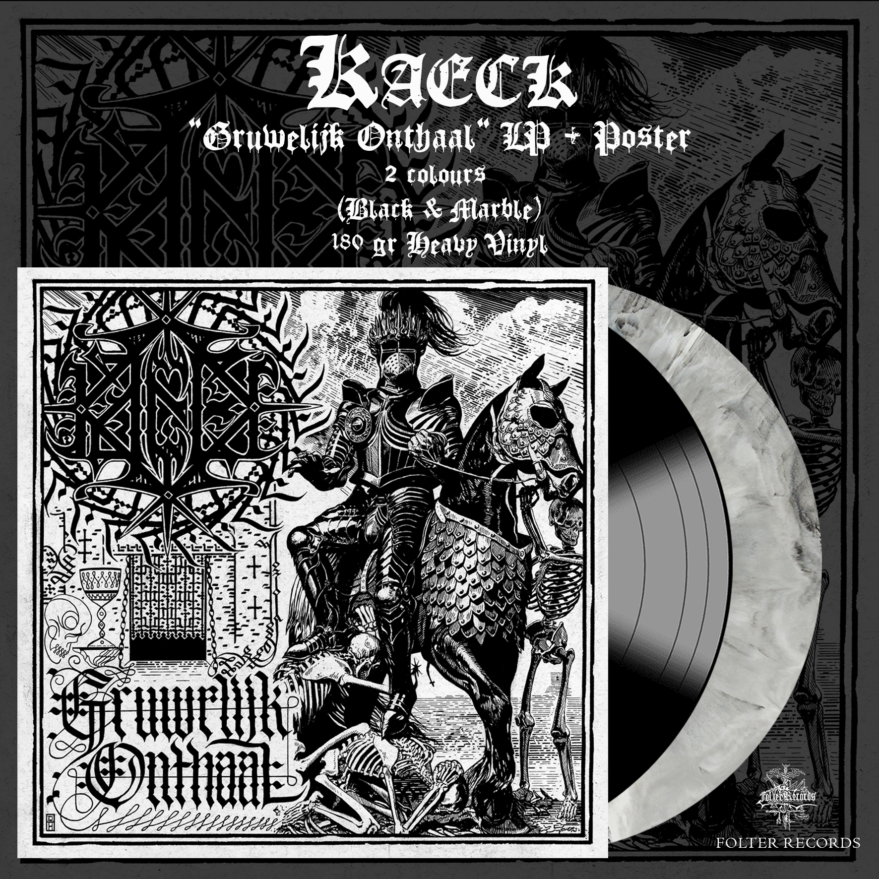 KAECK (NL) - Gruwelijk Onthaal, LP + Poster