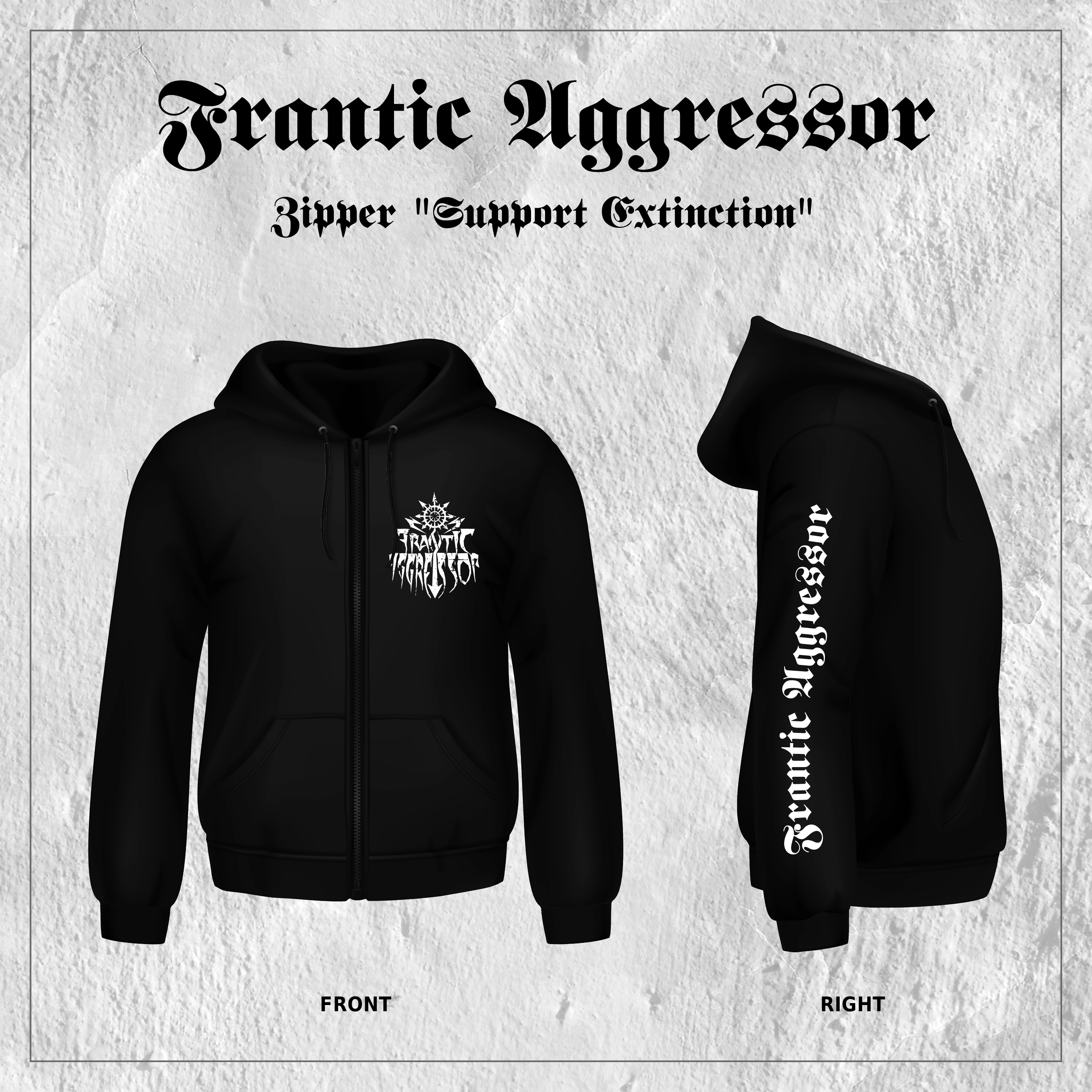 FRANTIC AGGRESSOR (Ger) - Support Extinction, Zipper