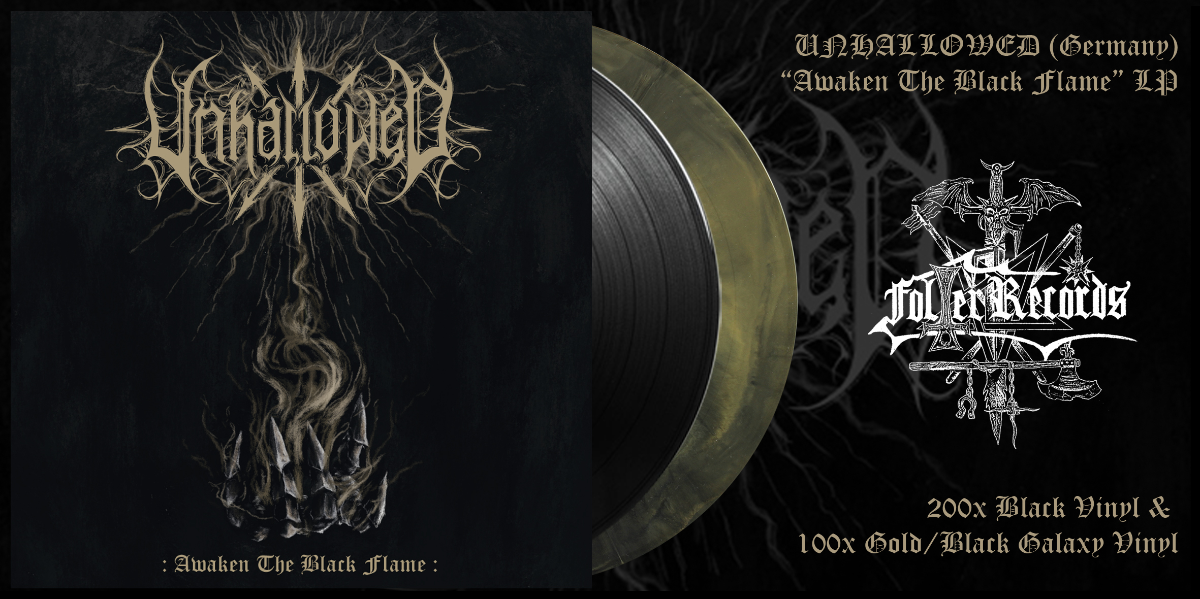 UNHALLOWED (Ger) - Awaken The Black Flame, LP